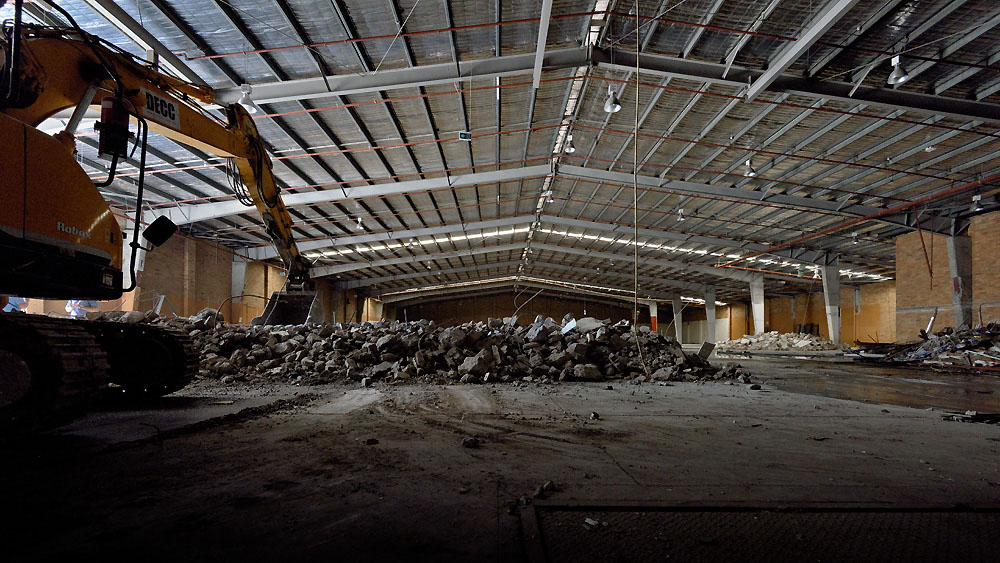 Dangrove Warehouse - Pre-construction Demolition Progress