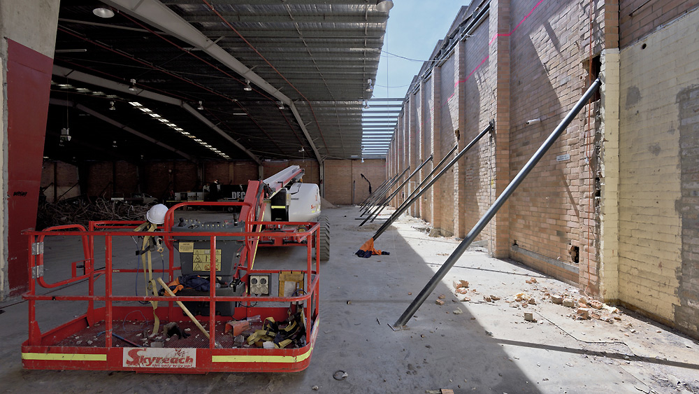 Dangrove Warehouse - Pre-construction Demolition Progress