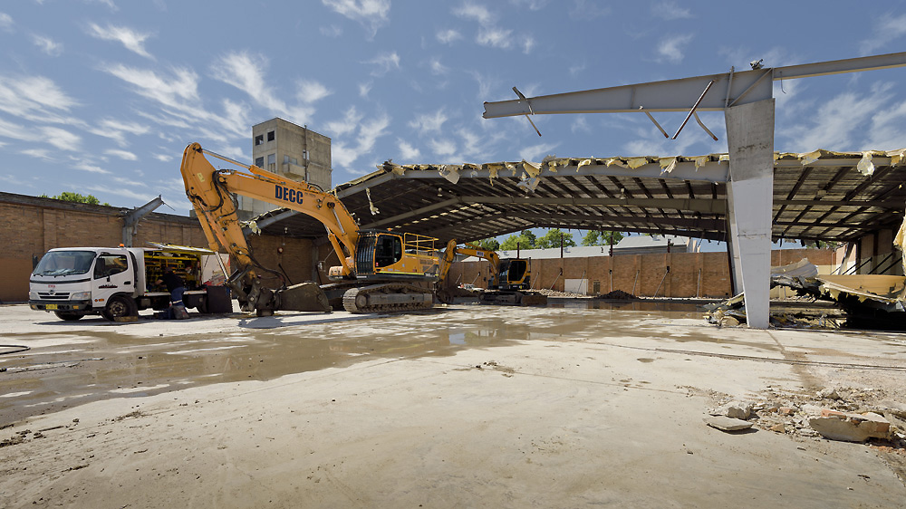 Dangrove Warehouse - Pre-construction Demolition Progress