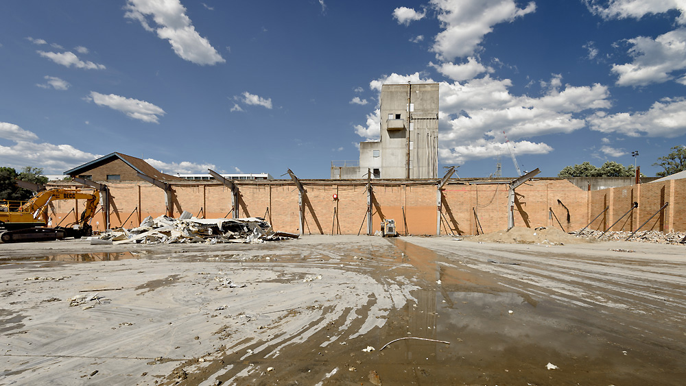 Dangrove Warehouse - Pre-construction Demolition Progress