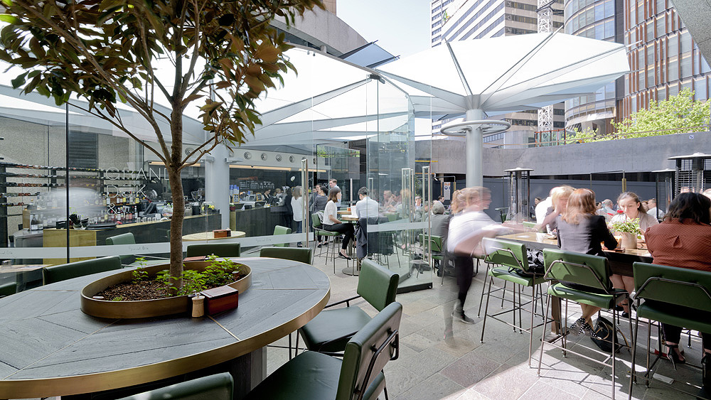 Grand Duk Café Fitout, Grosvenor Place Sydney, by Humphrey + Edwards Architects