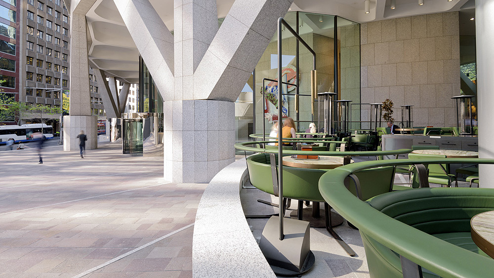 Grand Duk Café Fitout, Grosvenor Place Sydney, by Humphrey + Edwards Architects