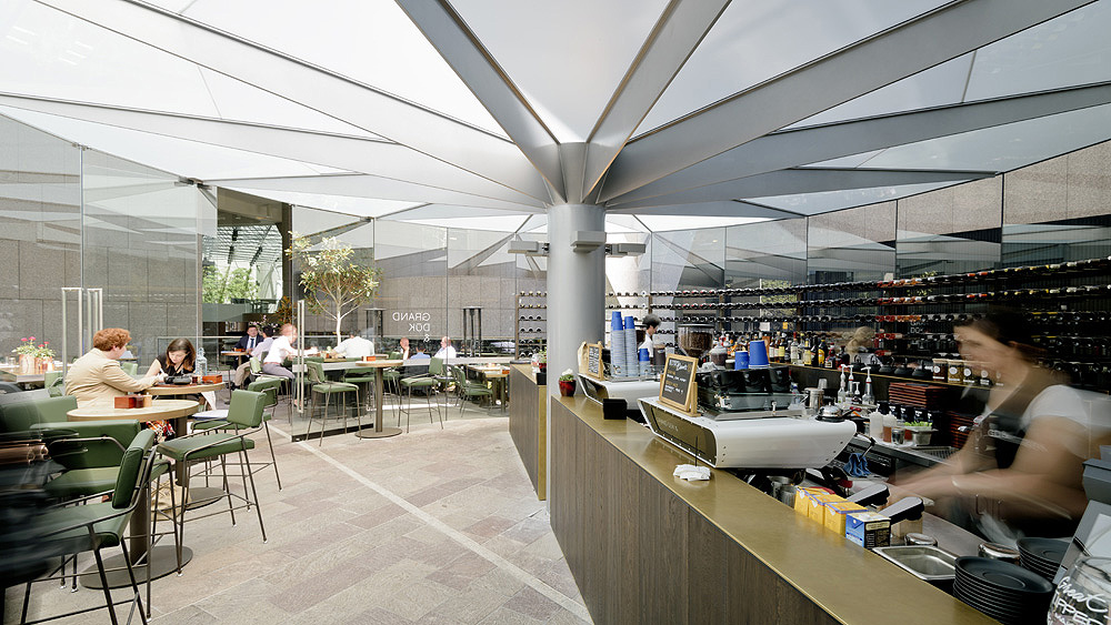 Grand Duk Café Fitout, Grosvenor Place Sydney, by Humphrey + Edwards Architects