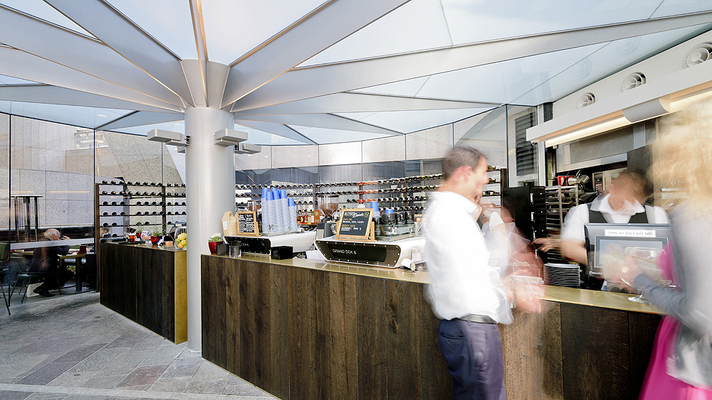 Grand Duk Café Fitout, Grosvenor Place Sydney, by Humphrey + Edwards Architects