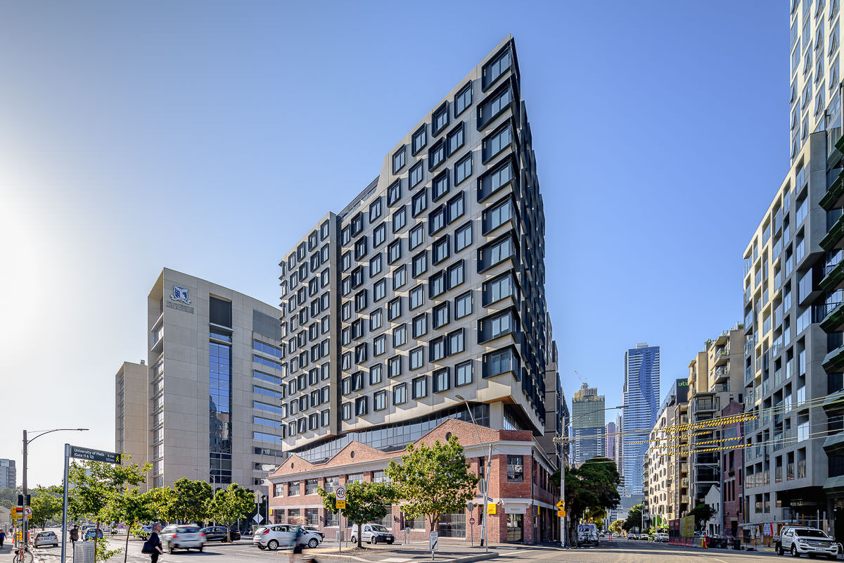 University Square Student Housing, Pelham Street Carlton. Construction by Infinity, Architecture by DKO, Photography by The Guthrie Project