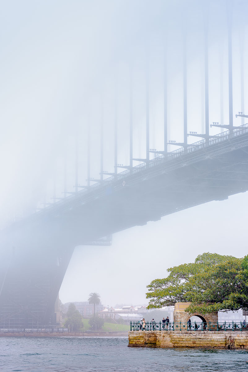 Iron Clad Fog - Low Visibility at the Sydney Harbour Bridge.