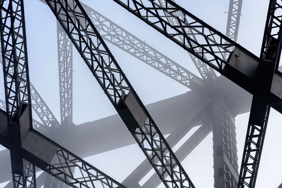 Iron Clad Fog - Low Visibility at the Sydney Harbour Bridge.