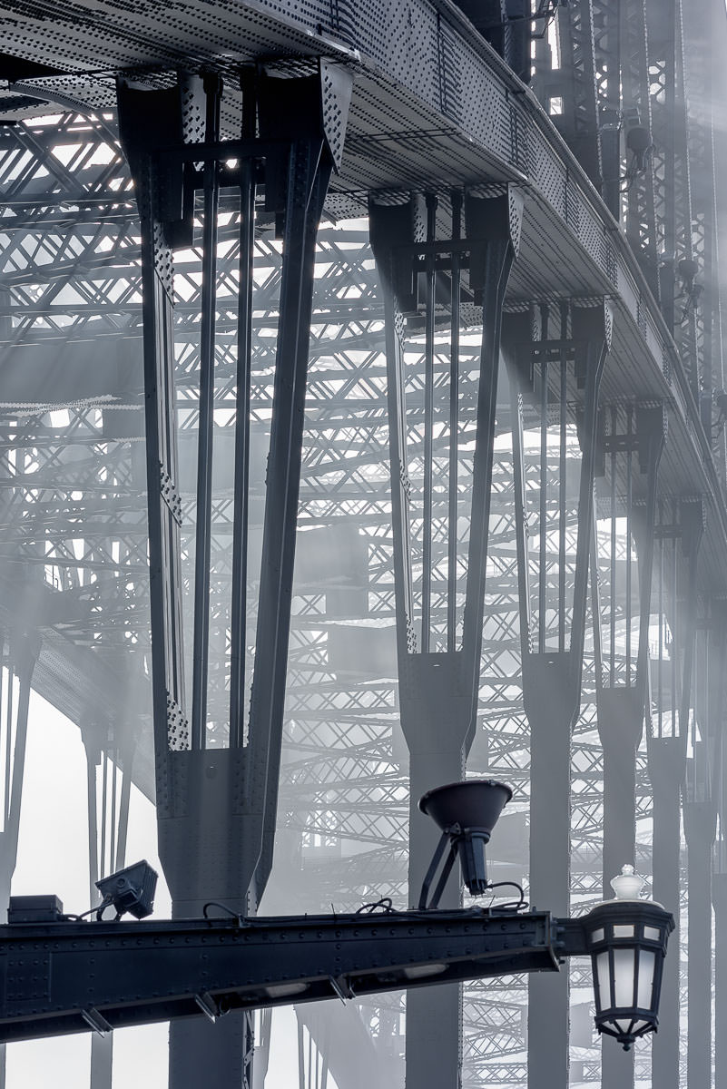 Iron Clad Fog - Low Visibility at the Sydney Harbour Bridge.