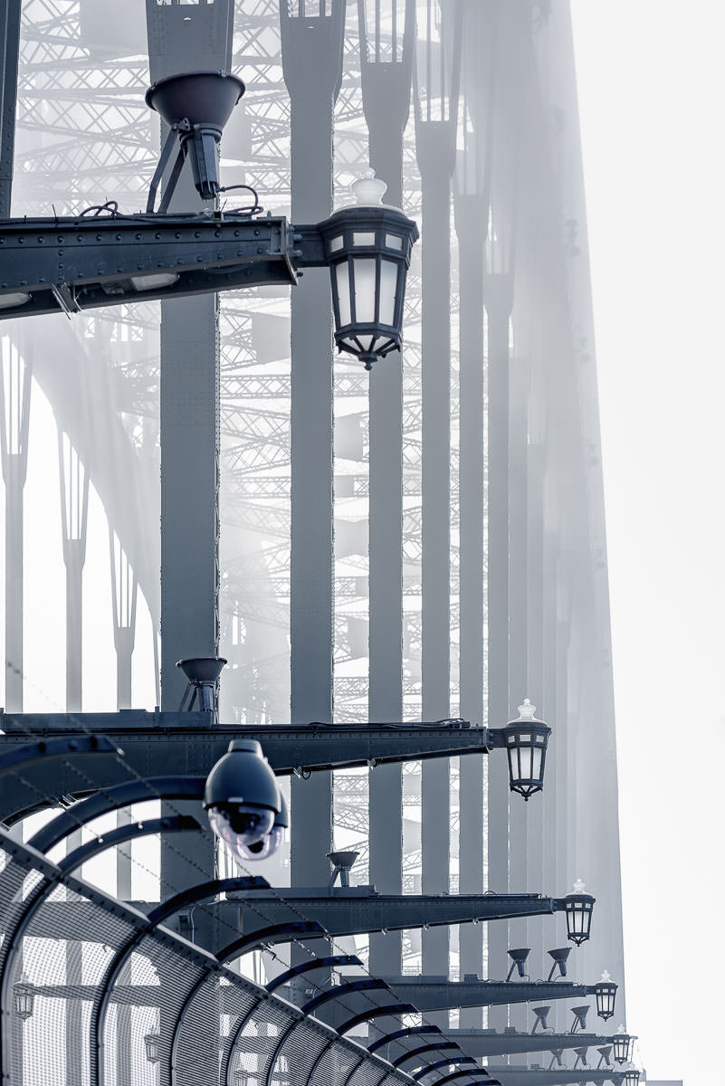 Iron Clad Fog - Low Visibility at the Sydney Harbour Bridge.