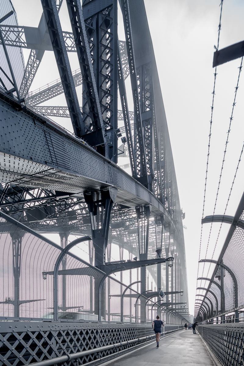 Iron Clad Fog - Low Visibility at the Sydney Harbour Bridge.