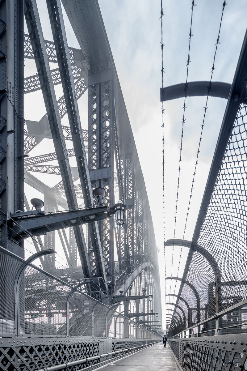 Iron Clad Fog - Low Visibility at the Sydney Harbour Bridge.