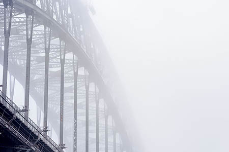 Iron Clad Fog -  Low Visibility at the Sydney Harbour Bridge