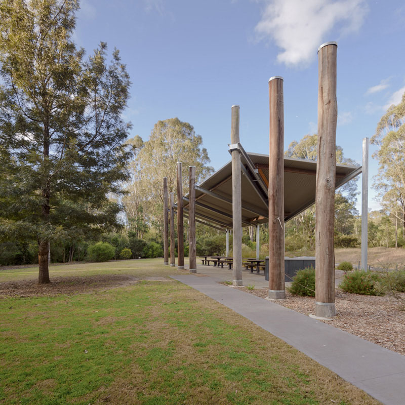 Australian Botanic Garden Shelters, Mt Annan, by Kennedy Associates Architects