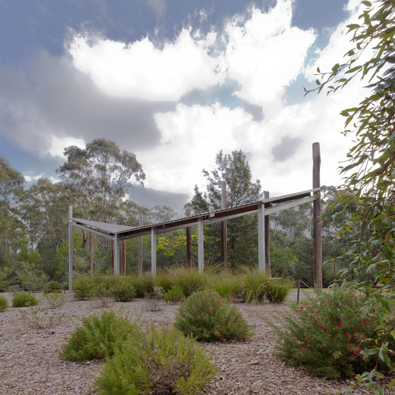 Australian Botanic Garden Shelters, Mt Annan, by Kennedy Associates Architects