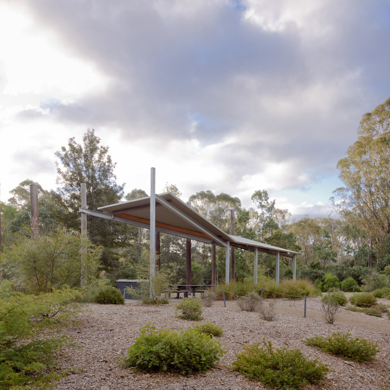 Australian Botanic Garden Shelters, Mt Annan, by Kennedy Associates Architects