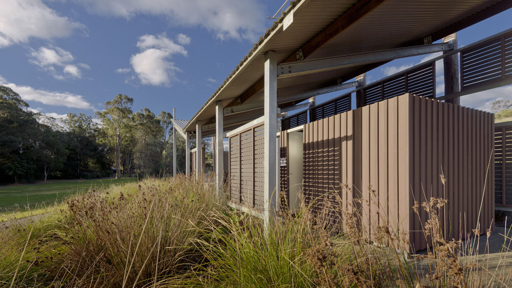 Australian Botanic Garden Shelters, Mt Annan, by Kennedy Associates Architects