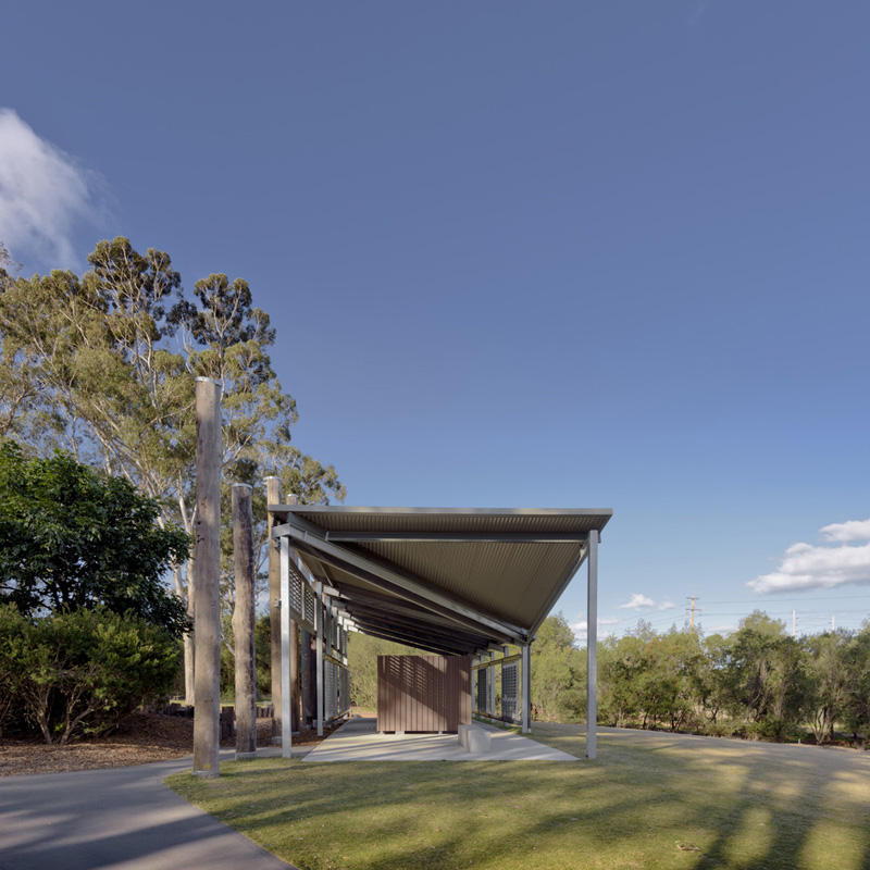 Australian Botanic Garden Shelters, Mt Annan, by Kennedy Associates Architects