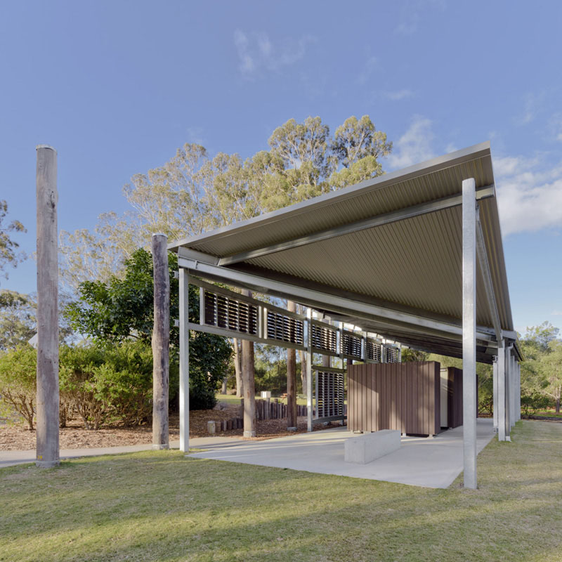 Australian Botanic Garden Shelters, Mt Annan, by Kennedy Associates Architects