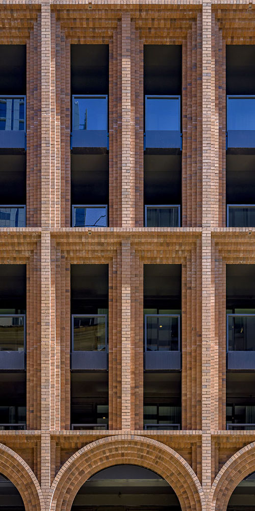 Koichi Takada Architects, Arc by Crown Group, Masonry Podium, Sydney