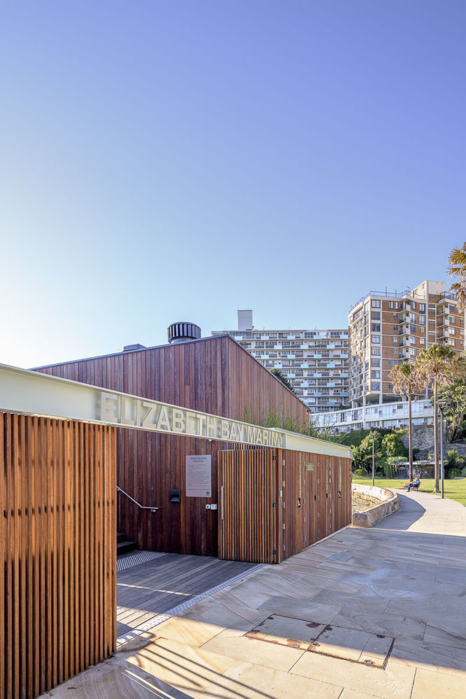 Elizabeth Bay Marina, by Lahz Nimmo Architects. Photography by The Guthrie Project