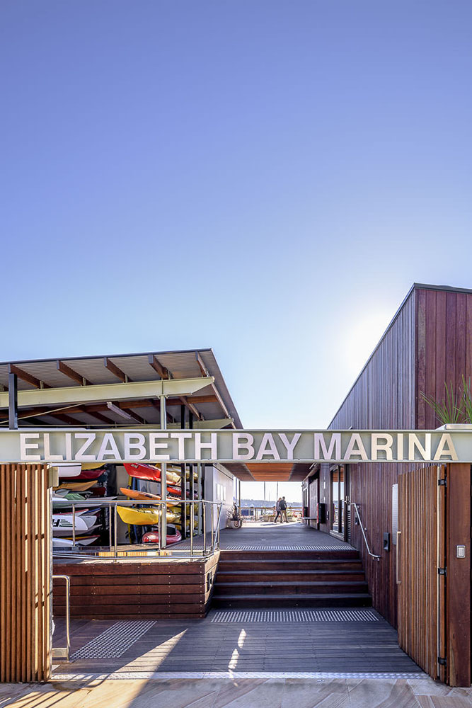 Elizabeth Bay Marina, by Lahz Nimmo Architects. Photography by The Guthrie Project