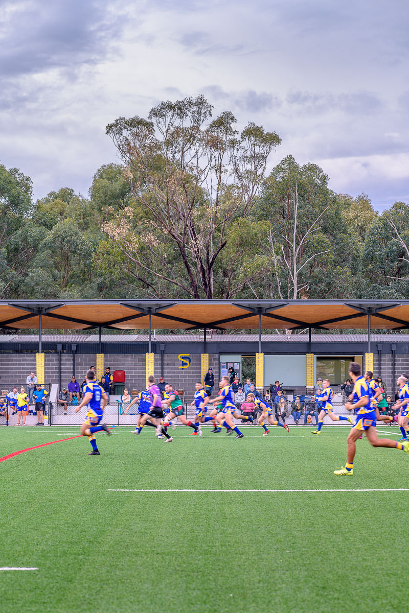 NRL Amenities, Kellyville by Lahz Nimmo Architects. Photography by The Guthrie Project