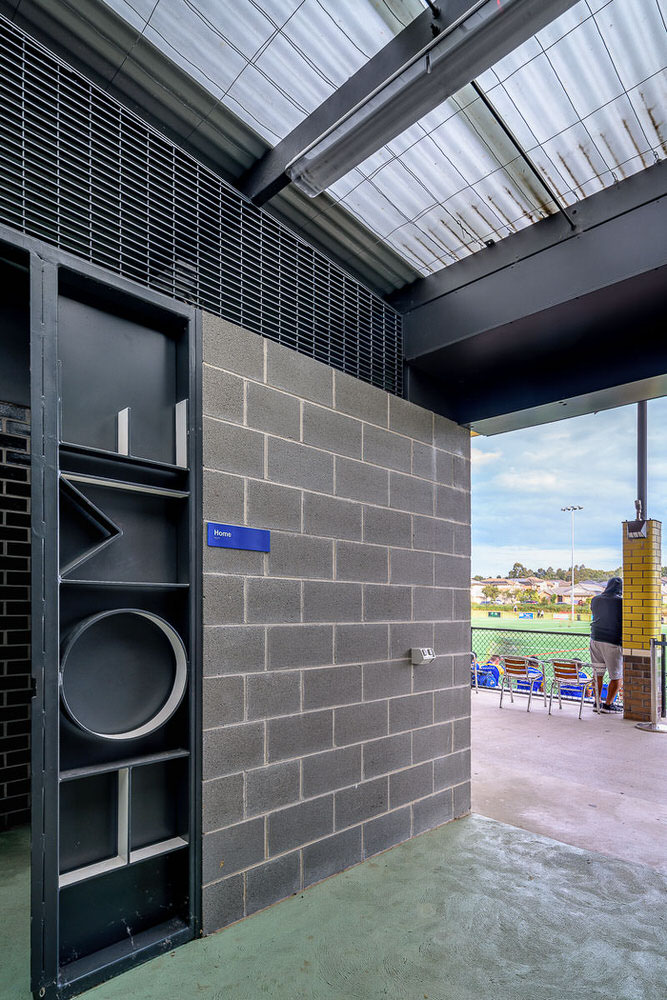 NRL Amenities, Kellyville by Lahz Nimmo Architects. Photography by The Guthrie Project