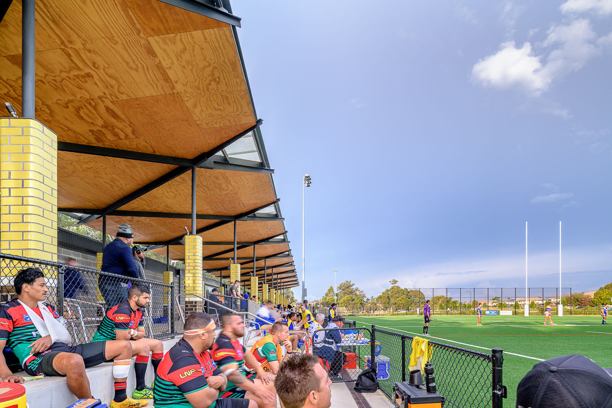 NRL Amenities, Kellyville by Lahz Nimmo Architects. Photography by The Guthrie Project