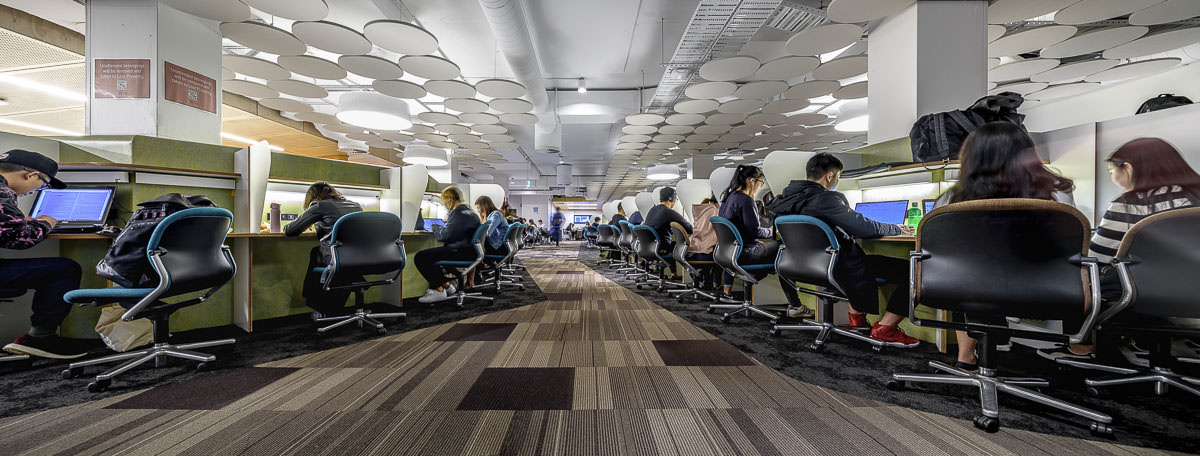 UNSW Library Interior, by Lahz Nimmo Architects. Photography by The Guthrie Project