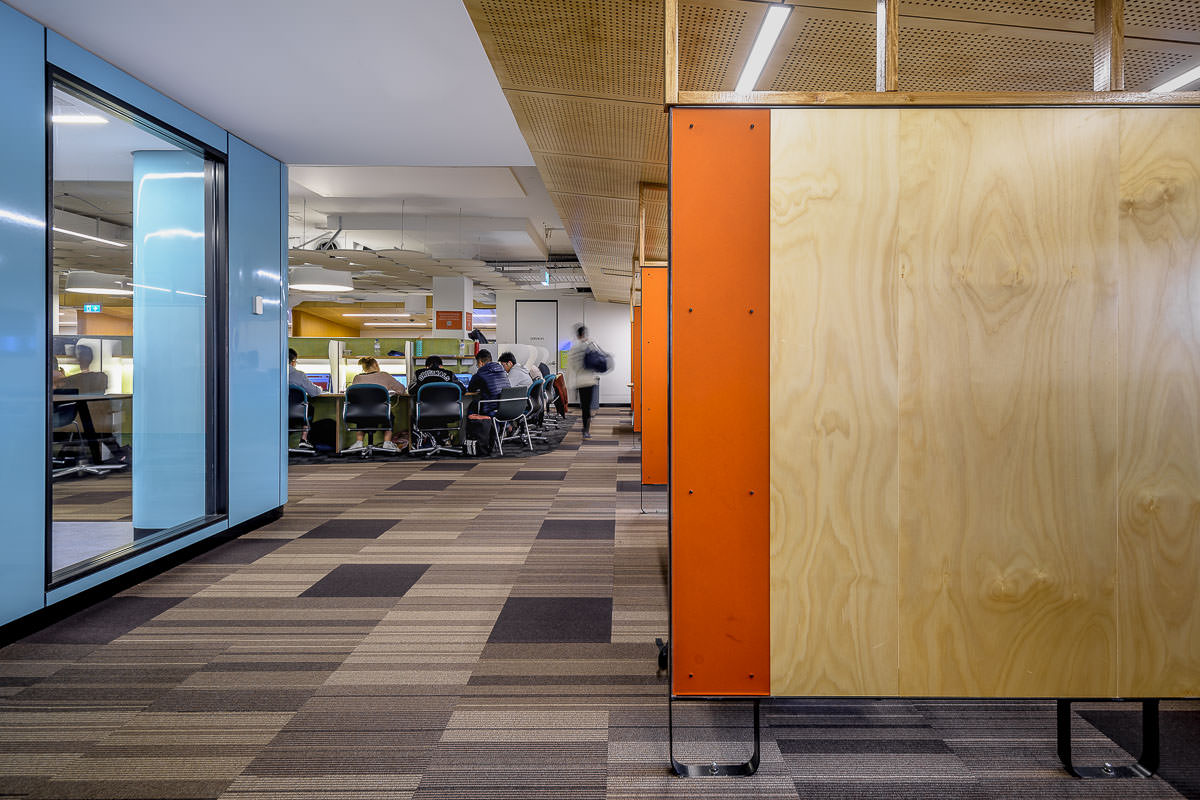 UNSW Library Interior, by Lahz Nimmo Architects. Photography by The Guthrie Project