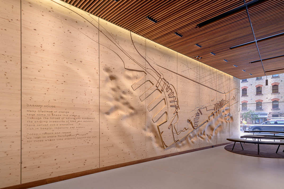 Barangaroo Daramu House Lobby - by Tzannes, Architectural Photography by The Guthrie Project