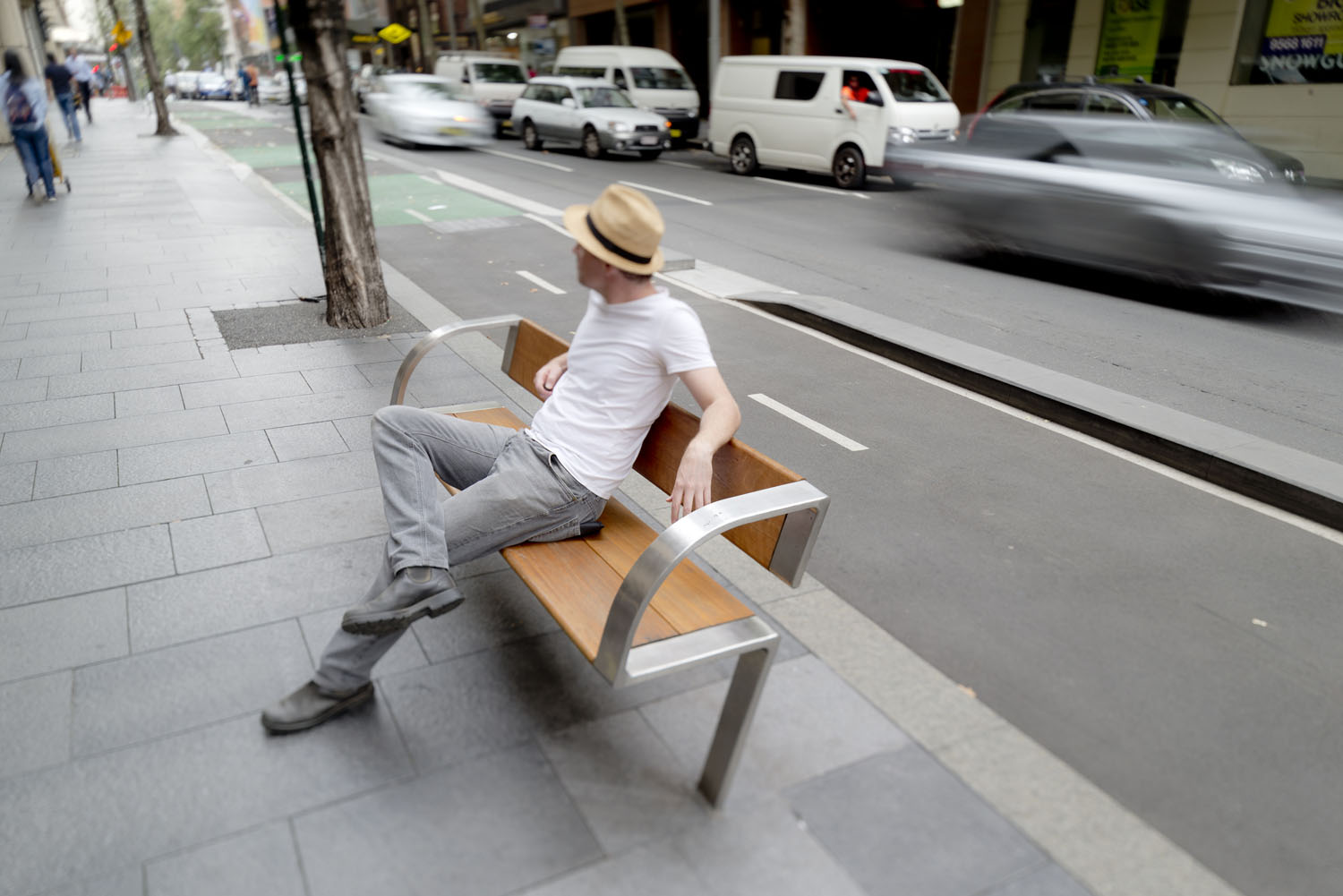 City of Sydney Street Furniture - Park Bench, by Tzannes Associates