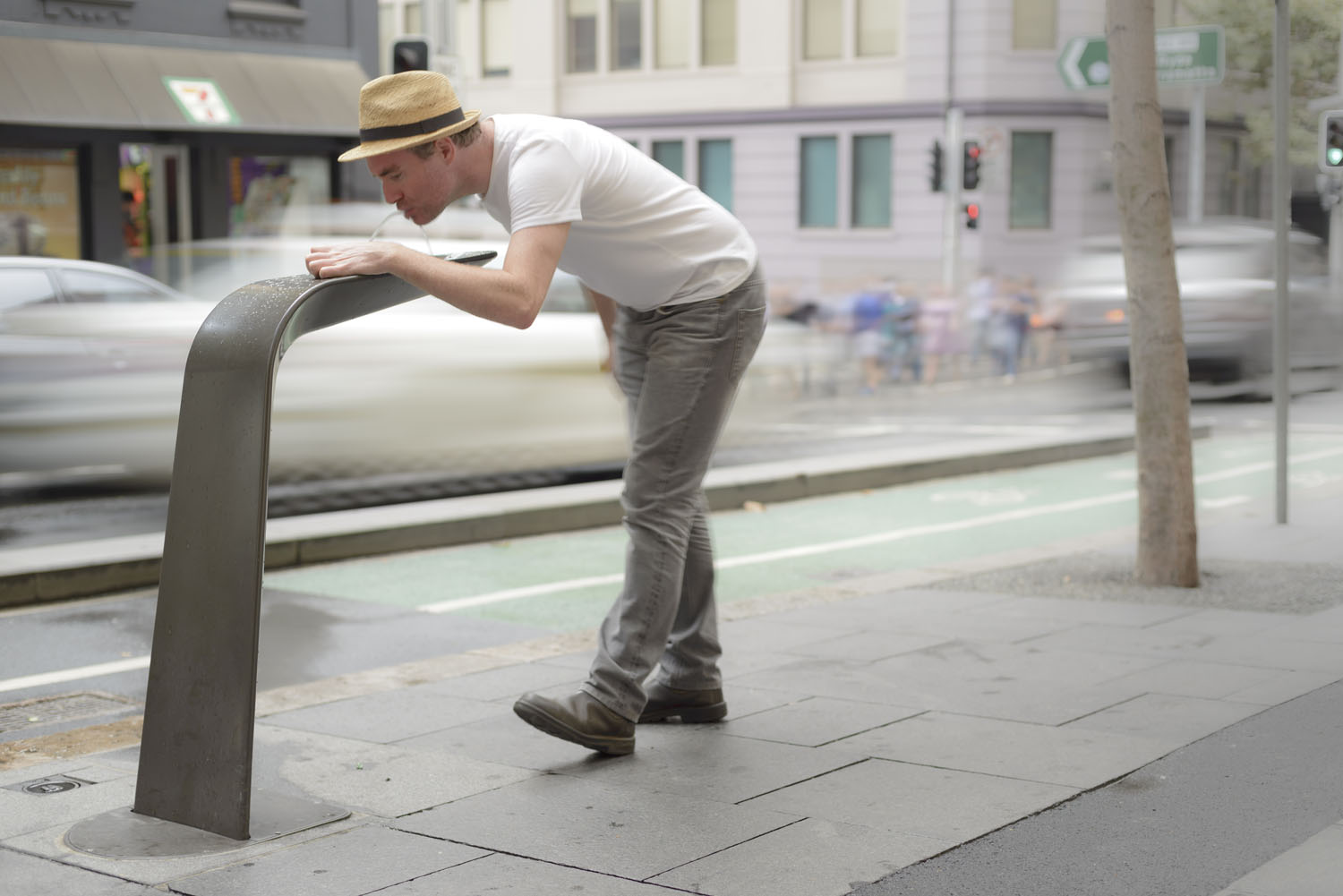 City of Sydney Street Furniture - Bubbler, by Tzannes Associates