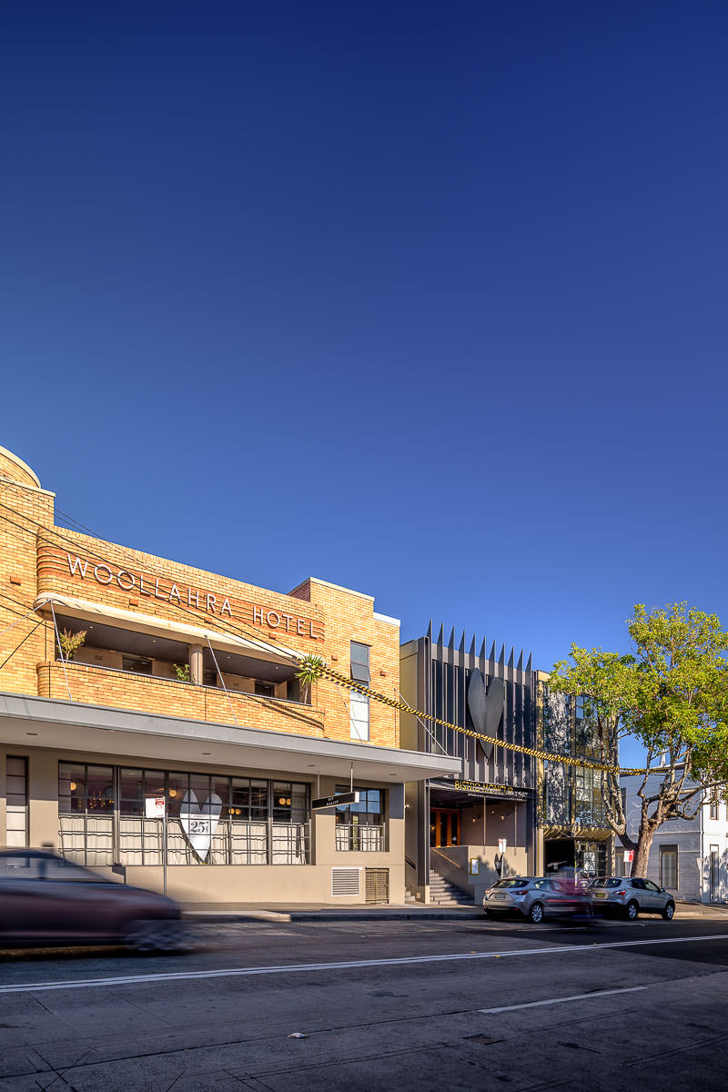 Moncur St Commercial Buildings - Woollahra Hotel, Bistro Moncur, Moncur Cellars - by Tzannes Associates