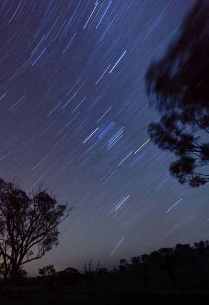 Spinning Earth, Starry Sky, Boorowa NSW