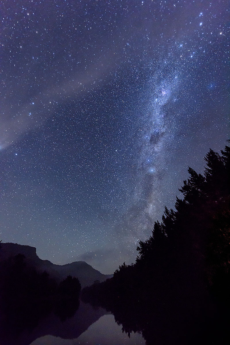 Milky Way Silhouettes, Wollondilly NSW, 2017