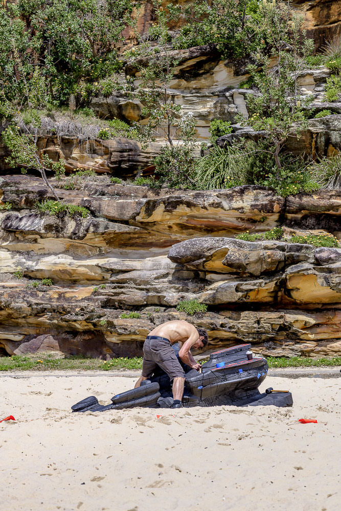 Shard 4, by James Gardiner, Sculpture by the Sea 2018 Installation