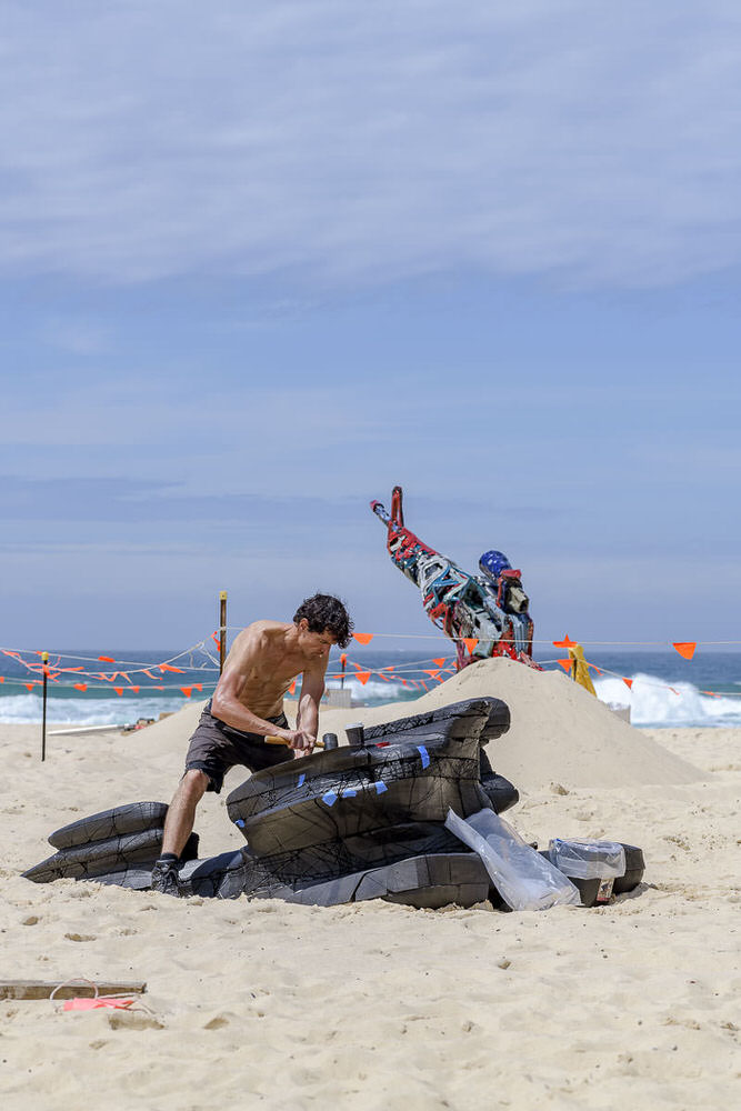 Shard 4, by James Gardiner, Sculpture by the Sea 2018 Installation