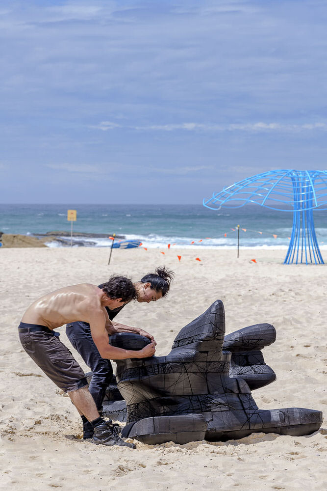 Shard 4, by James Gardiner, Sculpture by the Sea 2018 Installation