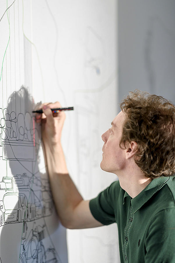 Richard Briggs Artist, Mural Portrait